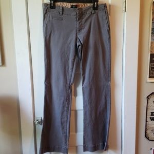 American Eagle Gray Distressed Khakis Size 10